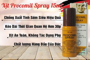 Procomil Spray - Thuốc Xịt Kéo Dài Thời Gian Quan Hệ