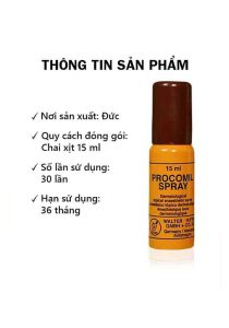 Procomil - Thuốc bôi trị xuất tinh sớm, kéo dài thời gian 