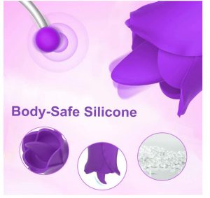 Máy rung lưỡi liếm hình bông hoa dễ thương - LoveStore.vn