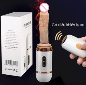 Máy làm tình tự động CYCLONE FIRE rung thụt sưởi ấm cực 
