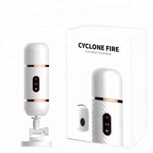 Dương vật giả gắn tường Cyclone Fire có nhiệt rung thụt ngoáy