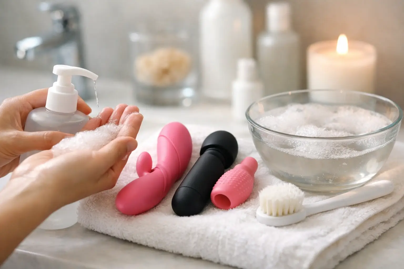 vệ sinh, bảo quản trứng rung tình yêu trước và sau sử dụng